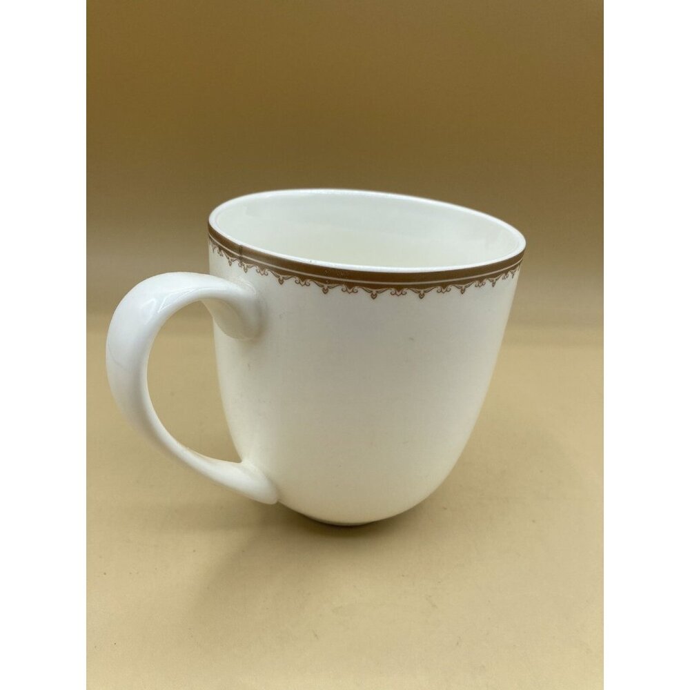 2013 Downton Abbey Coffee Mug World Market Highclere Castle Gold 4” - Picture 6 of 8